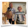 Jane Leary dropping off supplies at the Laguna Beach Food Pantry