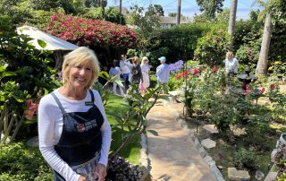 Susan South shows off her garden