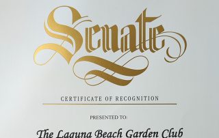Club Receives Certificate of Recognition from the California State Senate, March 2024